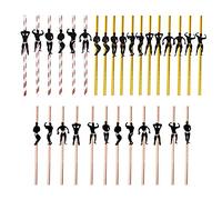 30 cannucce decorative per addio al nubilato, cocktail e spogliarello, dorate, decorazioni per feste per ragazze, addio al nubilato