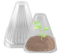 30 cappelli per piante, 18 cm di altezza, protezione antigelo, copertura trasparente per piante da insalata per proteggere dagli uccelli, protegge le piante da animali domestici, mini serra per tutto