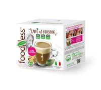 30 Capsule Foodness Compatibili Dolce Gusto caffè al Ginseng con Collagene