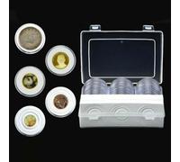 30 capsule rotonde in plastica trasparente per monete da 16 mm e 46 mm, design trasparente per una facile identificazione