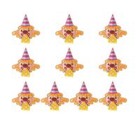 30 Cartone Animato Trombette Clown Gialli