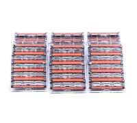 30 cartucce per rasoio Taconic Shave a tripla lama per manici di rasoio Atra, Atra Plus, Vector e Contour, striscia lubrificante all'aloe per una rasatura più confortevole e profonda