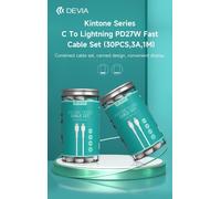 30 Cavi bulk in Barattolo da Tipo-C a TipoLight-ning 5V 27W 1Mt