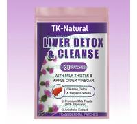 30 cerotti per la pulizia del fegato, disintossicanti e riparare, cerotti transdermici - Supporto per il fegato con estratto di alchoke, cardo mariano, tarassaco