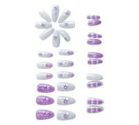 30 chiodi staccabili da spinta, colore mandorla artificiale, leggero, per Natale, vacanze, manicure quotidiana, colore dolce, sbagliato