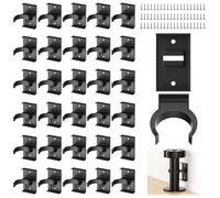 30 clip per battiscopa da cucina, base da cucina, clip per battiscopa da cucina, clip per battiscopa da cucina con 60 viti, clip per base da cucina, supporto per base da bagno (30)