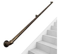 30 cm-600 cm ottone anticato metallo il per scale | Asta di supporto a parete maniglie antiscivolo per ringhiera per la sicurezza domestica (dimensioni: 210 cm)