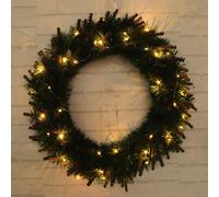 30 Cm Ornamento Da Interno Ghirlanda Di Natale Porta Ghirlande Fuoriporta LED