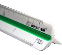 30 Cm Scalimetro in Plastica Righello Triangolare Professionale 1:20 1:25 1:50 1