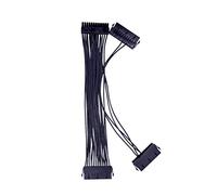 30 CM Tre Dual PSU Adattatore di Estensione del Cavo ATX 20 + 4 24 Pin di Alimentazione Sincronizzazione di Avviamento Extender ADD2PSU Riser Converter (Size : 30cm, Color : Three PSU Cable)
