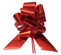 30 coccarde autotiranti reflex 5,0 cm granfiocco diam. 18 cm | rosso reflex BOL