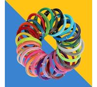 30 colori per il filamento 1.75mm 5M di pla per il colore della penna 30 3D | 30 colori vivaci, 5 metri ciascuno, totale 150 m di materiale, ricco per tavolozza per una creatività infinita