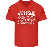 30° Compleanno 30 Anni Questo È Ciò Che T-Shirt In Cotone A V Per Uomo