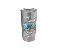 30 ° compleanno Gamer Level 30 Videogiochi di Gamming sbloccati Bicchiere termico in acciaio inox doppia parete