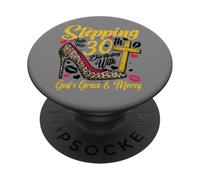 30° Compleanno La Regina che fa un passo nella grazia di Dio PopSockets PopGrip Adesivo