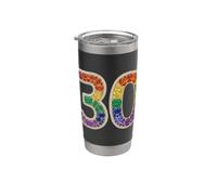 30° compleanno ragazza gioielli gemme gemme partito donne trenta Bicchiere termico in acciaio inox doppia parete