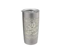30° compleanno vintage 30 anni per uomo donna Bicchiere termico in acciaio inox doppia parete