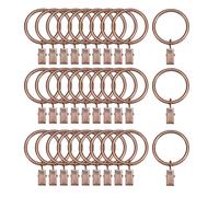 30 Confezione Fermagli tendina panneggi Anelli doccia 1.5" Dia interno tono rame