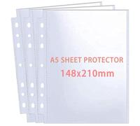 30 Confezioni da 60 Tasche Trasparenti A5 per Foto e Documenti - Compatibili con Raccoglitori 2/3 Anelli, Doppia Protezione Laterale, Impermeabili e Antipolvere - Formato 15,2x21,5 cm