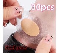 30 confezioni di cuscinetti in gel per tallone, cerotti adesivi per vesciche, cuscinetti in colloidale d'acqua per il tallone, toppe per sollievo dal dolore, cura dei piedi, resistenza all'usura per t