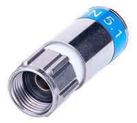 30 connettori a compressione Cablecon F-56-CX3 5.1 d'argento
