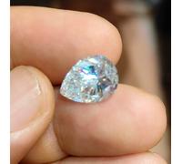 30 Ct Diamante Lab-Created Goccia Pear VVS1 Colore F Cert IGL&S