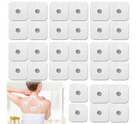 30 cuscinetti elettrodi TENS-EMS, elettrodi 5 x 5 cm, set di elettrodi autoadesivi riutilizzabili con design non irritante per elettroterapia