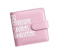 30 Day Cash Saving Challenge - Budget Envelope Binder with Cash Book, Portable Waterproof Planner for Financial Organization, Bill Payments, Expense Tracking, Business Travel, Work Projects, Household