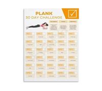 30 Day Plank Challenge Progress Tracker Poster Wall Art For Home Workout Room And Fitness Enthusiasts(Framed,16x24inch(40x60cm))