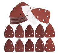 30 dischi abrasivi a 5 fori, fogli abrasivi triangolari, grana 180, per levigatura, lucidatura, levigatrice orbitale casuale