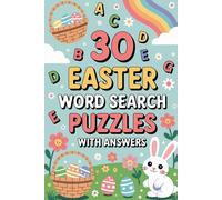 30 Easter Word Search Puzzles with Answers: Engaging Puzzle Activity Workbook for Adults