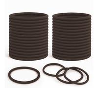30 elastici per capelli marroni, spessi 4 mm, morbidi elastici per capelli, senza metallo, resistenti, unisex, per donne, uomini, ragazze, bambini, accessori per capelli spessi (marrone)