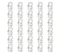 30 fermacarte per libri, piccole graffette in metallo, organizer per file, clip per segnalibri, per rilegare documenti, lettere, foto, metallo, per ufficio, ufficio multiuso