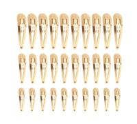 30 Fermagli per Capelli Dorati Antiscivolo - Accessori alla Moda, Frammentati, a Forma di Goccia - Multiuso in Metallo (3 Misure)