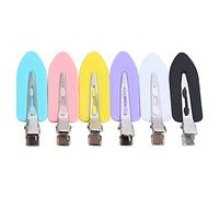 30 fermagli per capelli senza cuciture, mini fermagli per capelli, in metallo, per acconciature colorate, accessori antiscivolo, per acconciature da donna, 60 x 18 mm, colori assortiti