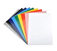 30 fogli A4 colorati in vinile, colori misti, vinile permanente, impermeabili, autoadesivi, opachi/lucidi, stampabili a laser, adatti per macchine da taglio