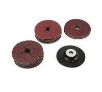 30 fogli abrasivi for lucidatura da 115 mm, supporto in gomma for smerigliatrice angolare, foro trasversale, carta vetrata, disco abrasivo 24#36#60#