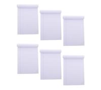 30 Fogli Blocco Note Legale Bianco in Carta, Righe Larghe, 30