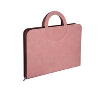 30 Fogli Cartella Gravidanza in PU Rosa con Zip e Maniglia | Organizer Capiente, per Visite Ospedaliere e Casa, Pratica per Referti, Check-in Rapido e Ordine