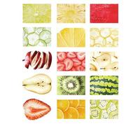 30 fogli di carta per diario a tema frutta e verdura per scrapbooking, creazione di biglietti e forniture artigianali per ufficio scolastico fogli adesivi portatili