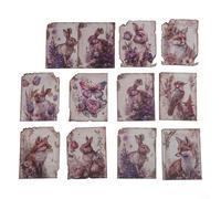 30 fogli di carta per scrapbooking, stile vintage, perfetti per collage e progetti artigianali (4 giardini con animali)