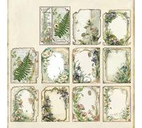 30 fogli di carta vintage per scrapbooking, perfetti per progetti artistici (5 meraviglie in verde)