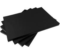 30 fogli di cartone nero A4 con superficie liscia, cartone spesso adatto per artigianato, album, stampa, progetti fai da te e creazione artistica