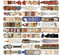 30 fogli/set di segnalibri da lettura retrò per leggere segnalibri irregolari segnalibri creativi