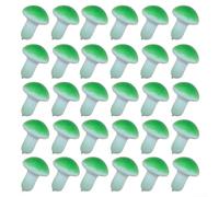 30 funghi in miniatura per decorazioni domestiche e fotografie, dall'aspetto realistico e materiale in schiuma per una facile manipolazione (verde)