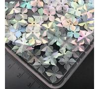 30 g 10 mm 20 mm Windmill Tetrafolium paillettes opache sciolte per cucito, scarpe, cappelli, fai da te per bambini, accessori artigianali all'ingrosso - 10 mm verde opaco S - 30 g