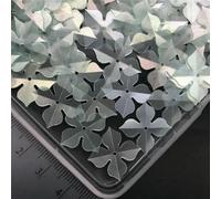 30 g 10 mm 20 mm Windmill Tetrafolium paillettes opache sciolte per cucito, scarpe, cappelli, fai da te per bambini, accessori artigianali all'ingrosso - 20 mm verde opaco B - 30 g