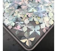 30 g 10 mm 20 mm Windmill Tetrafolium paillettes opache sciolte per cucito, scarpe, cappelli, fai da te per bambini, accessori artigianali all'ingrosso - Mix blu opaco - 30 g