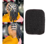 30 g capelli naturali afro umano per serrature (8 pollici, nero naturale, 1 pacchetto)