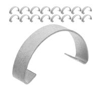 30 ganci di sicurezza per porte di gabbie per animali domestici, allevamento e schiusa, 3,5x1x1 cm, argento 3,50X1,00X1,00CM